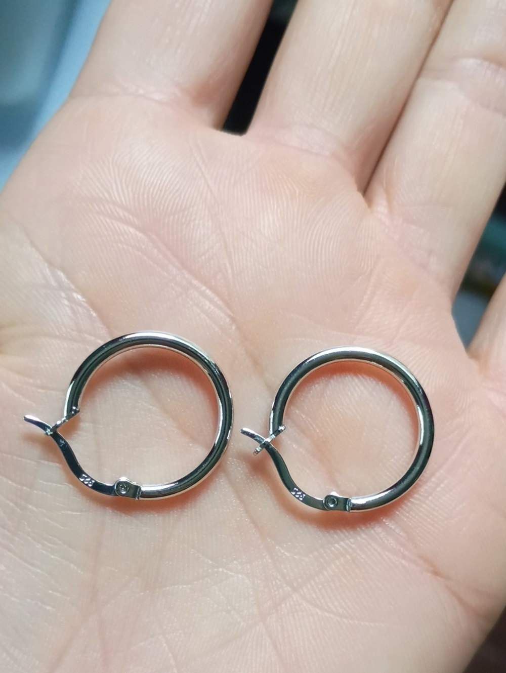 Classic Small Sterling Silver Hoop Earrings - Women Jewelry